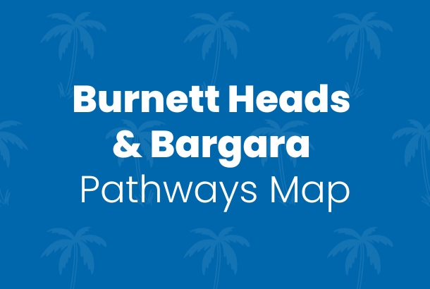 Coastal pathways map - Burnett Heads and Bargara