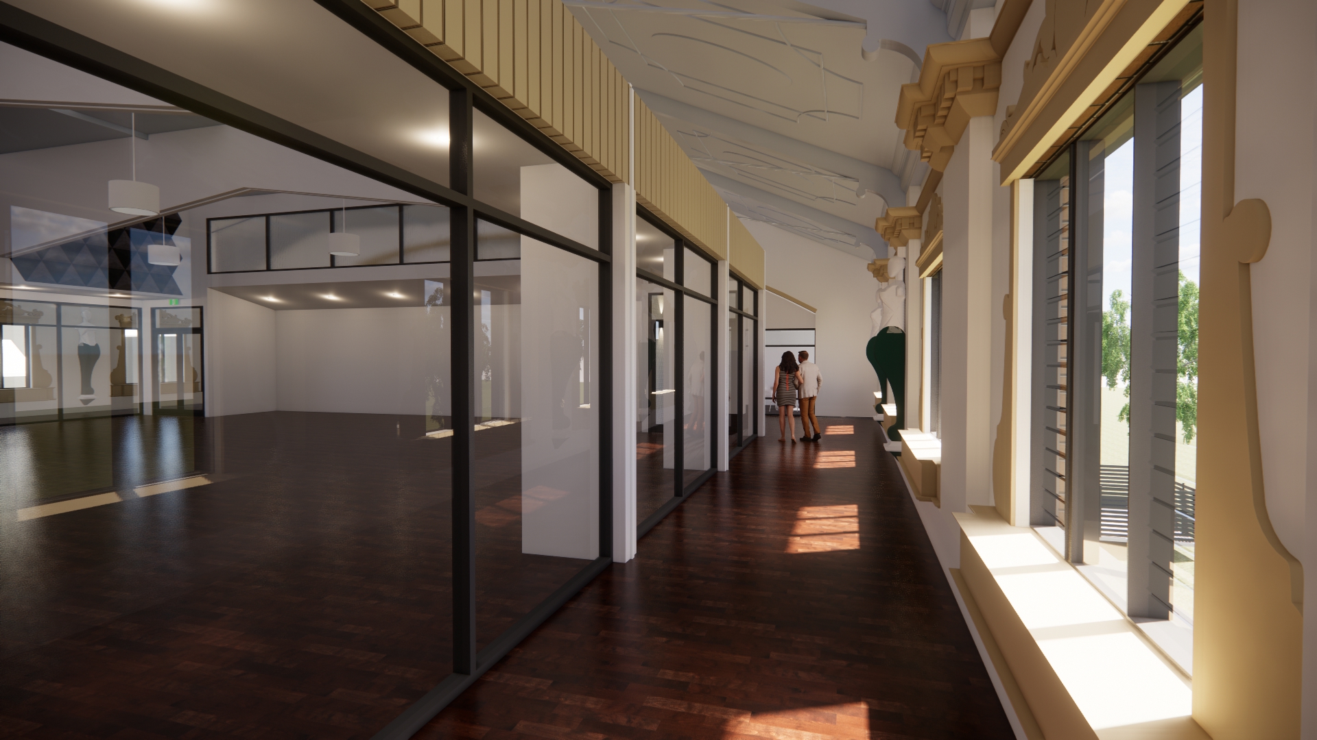 ARTIST IMPRESSION: Concept plans show an open floor community space in the redeveloped Wintergarden Theatre's upper floor.