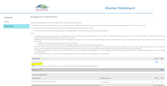 Disaster Dashboard Opt-in Guide Image three