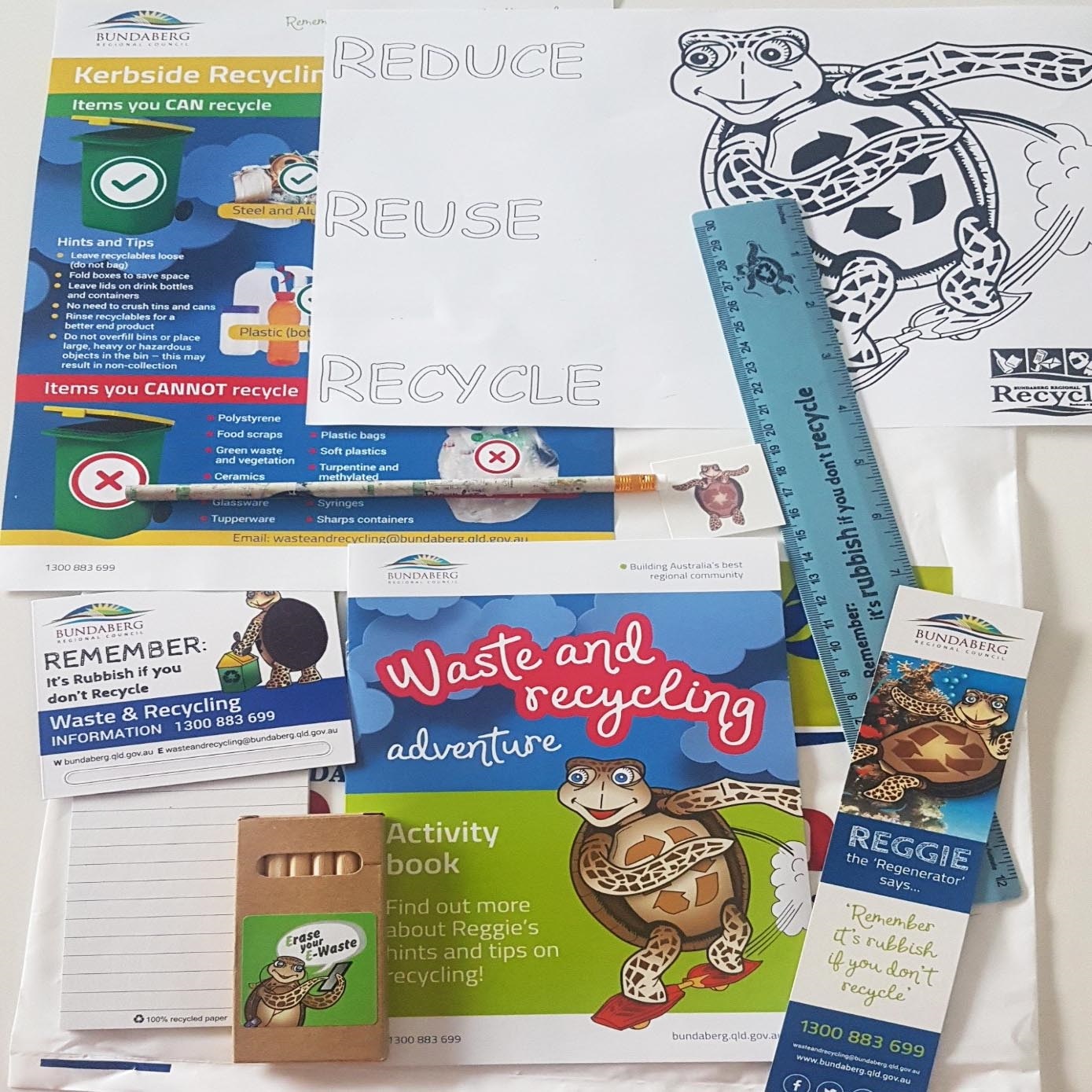 Waste and recycling promotion bags