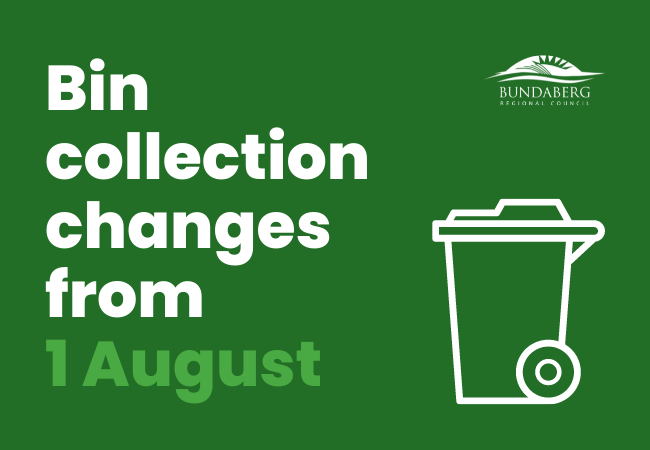 Bin collection changes from 1 august